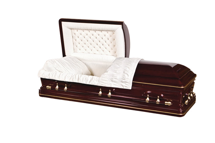 Presidential with Gold Trim - Solid American Elm Hardwood - Lone Star Caskets