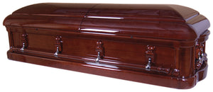 Royal Grace Custom - Solid Mahogany Casket - Lone Star Caskets