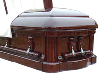 Load image into Gallery viewer, Royal Grace Custom - Solid Mahogany Casket - Lone Star Caskets
