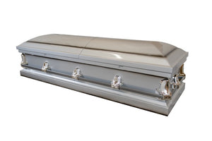 Pure Silver - 20 Gauge Steel - Lone Star Caskets