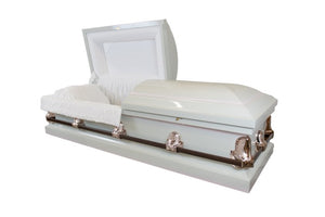 Pure White - 20 Gauge Steel - Lone Star Caskets