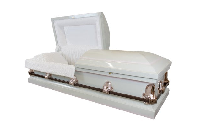 Pure White - 20 Gauge Steel - Lone Star Caskets