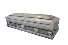 Load image into Gallery viewer, Oversized Silver - 18 Gauge Casket - Lone Star Caskets
