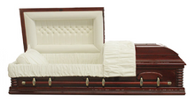 Load image into Gallery viewer, The Richmond - Walnut Hardwood Veneer Casket - Lone Star Caskets
